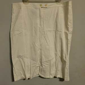 Womens Skirt Sz 16 1X WHITE Skirt Career Office‎ Lined FACONNABLE Tennis Coastal